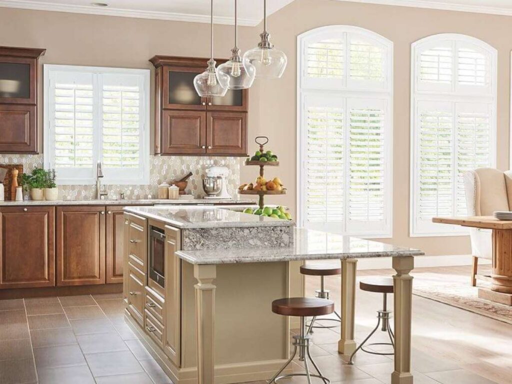 graber shutters in a kitchen