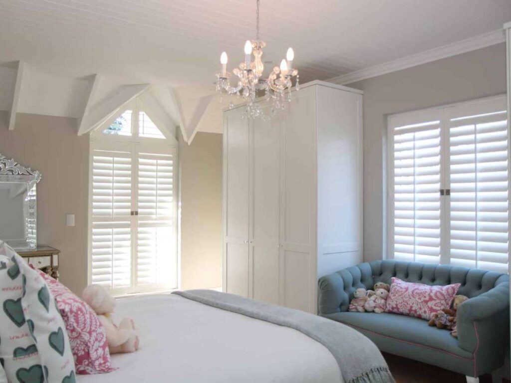 Norman Brightwood Shutters in Bedroom